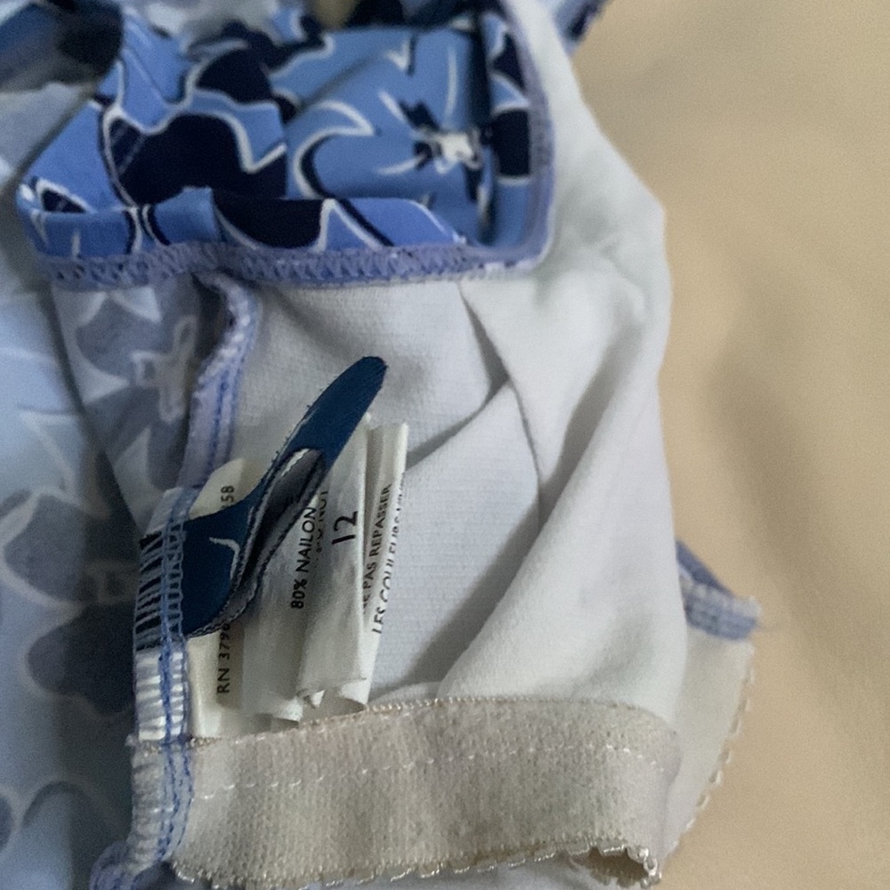 JANTZEN Blue Floral Tankini Top🛍🥳Host Pick🥳🛍 - Picture 6 of 8